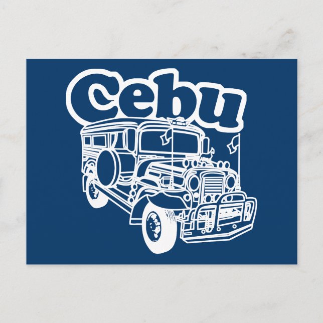 Cebu Jeepney Postkarte (Vorderseite)