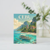 Cebu Philippinen Postkarte (Stehend Vorderseite)