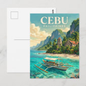 Cebu Philippinen Postkarte (Vorne/Hinten)