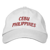 CEBU PHILIPPINES HAT BESTICKTE BASEBALLKAPPE (Vorderseite)
