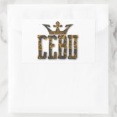 Cebu Royalty Rechteckiger Aufkleber (Tasche)