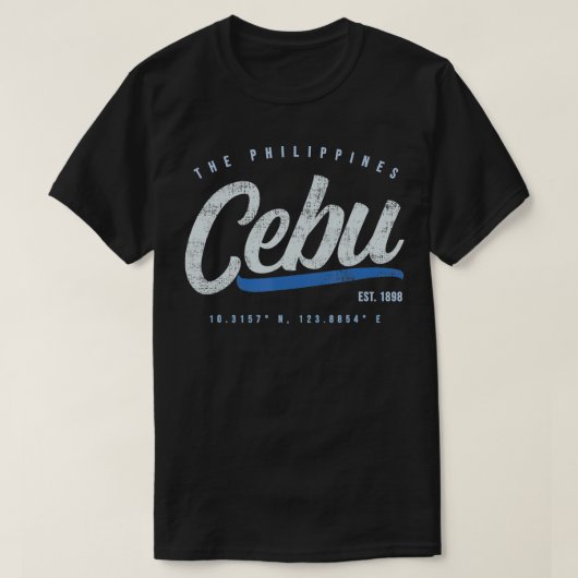 Cebu Travel Philippines Retro T-Shirt (Design vorne)