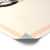 CEBUS MONACHUS-MONKEY-DRUCK POSTER (Ecke)