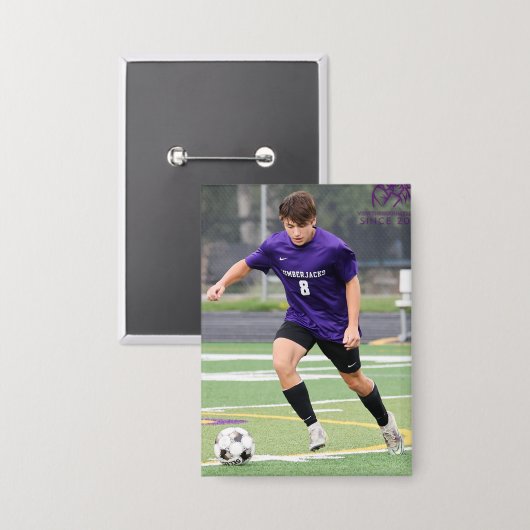 CEC Boys Soccer Rectangle Button (Vorderseite/Rückseite)