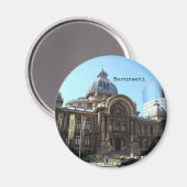 CEC-Palast in Bukarest Magnet (Vorderseite/Rückseite)