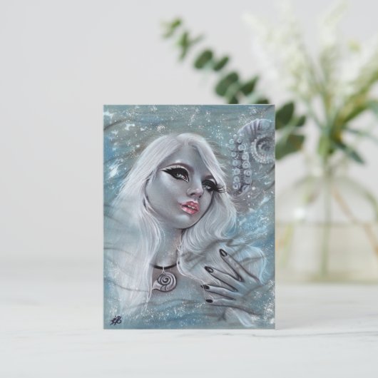 Cecaelia mythology mermaid postcard postkarte (Stehend Vorderseite)