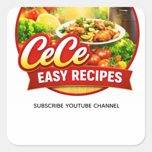 Cece Easy Recipes Stickers (Vorderseite)