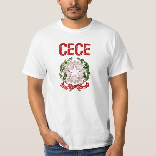 Cece Italiener-Familienname T-Shirt (Vorderseite)