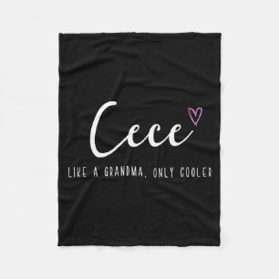 Cece wie eine Oma, nur cooler zum Muttertag Fleecedecke