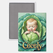 CECELY ~ In Cabbage Patch ~ Magnet (Vorderseite/Rückseite)