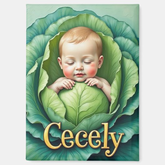 CECELY ~ In Cabbage Patch ~ Magnet (Vorderseite)