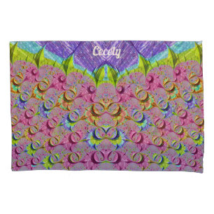 CECELY ~ Original Multicolored 3D-Fraktal Design ~ Kissenbezug