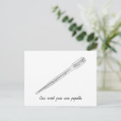 Ceci N'est Pas Une Pipette Postkarte (Stehend Vorderseite)