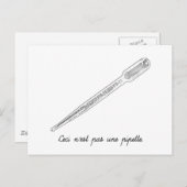 Ceci N'est Pas Une Pipette Postkarte (Vorne/Hinten)