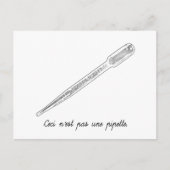 Ceci N'est Pas Une Pipette Postkarte (Vorderseite)
