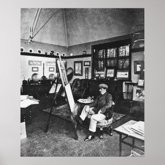 Cecil Aldin in seinem Studio Poster (Vorne)