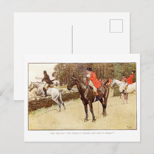 Cecil Aldin Postkarten (Vorne/Hinten)