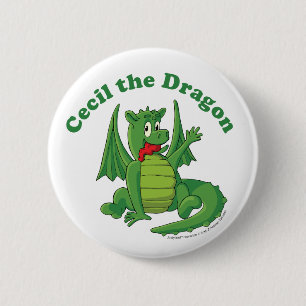 Cecil der Drache-Knopf Button
