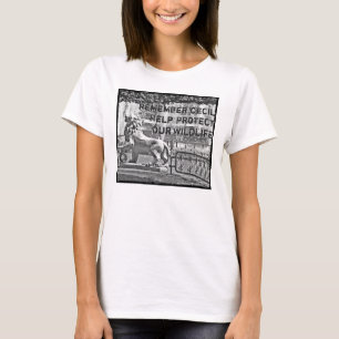 Cecil der Löwe, schützen unsere wild lebenden T-Shirt