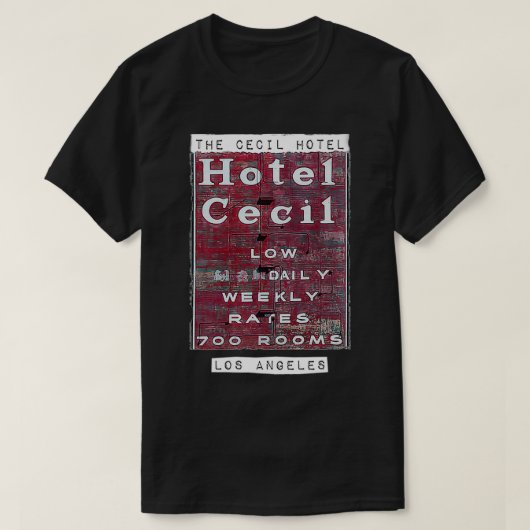 Cecil Hotel Los Angeles Hotel Cecil Premium T-Shirt (Design vorne)