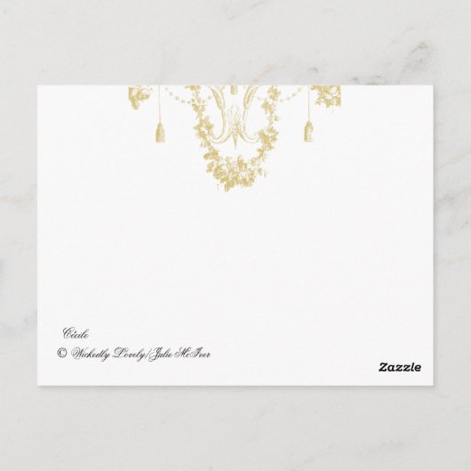 Cécile Postkarte (Rückseite)