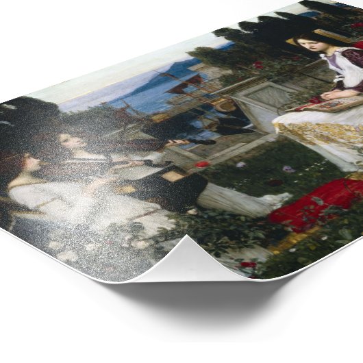 Cecilia im Garten Fotodruck (Ecke)