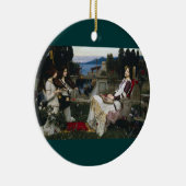 Cecilia im Garten Keramikornament (Rechts)