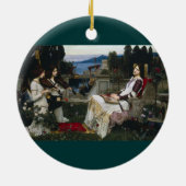 Cecilia im Garten Keramikornament (Hinten)