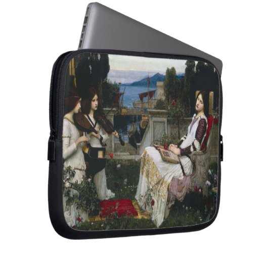 Cecilia im Garten Laptopschutzhülle (Vorne Rechts)