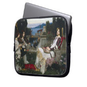 Cecilia im Garten Laptopschutzhülle (Vorderseite Links)