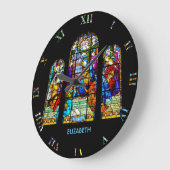 Cecilia Organgefestigte Glasnachahmung Große Wanduhr (Winkel)