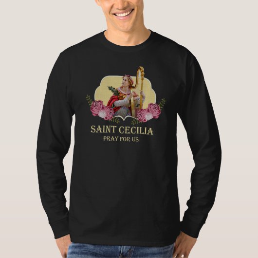 Cecilia Schutzheilige der Musik Catholi T-Shirt (Vorderseite)