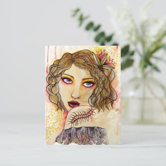 Cecilia und Centipede Postkarte (Stehend Vorderseite)