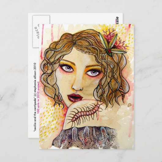 Cecilia und Centipede Postkarte (Vorne/Hinten)