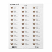 Cecropia Moth Address Labels (Vorne)