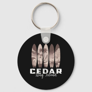 Cedar Beach Long Island Surfbrett Männer Frauen Su Schlüsselanhänger