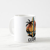 Cedar Beach Long Island Surfen Surfer _1 Kaffeetasse (Vorderseite Links)