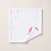 Cedar Blätter auf einem Bad Handtuch Set (Waschlappen)