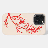 Cedar-Blätter auf einem iPhone-Fall iPhone Hülle (Rückseite (Horizontal))
