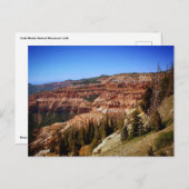 Cedar Breaks National Monument, Utah Postkarte (Vorne/Hinten)