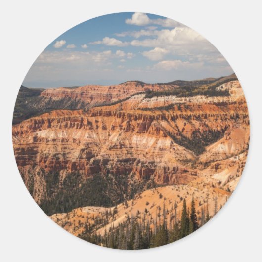 Cedar Breaks National Monument, Utah Runder Aufkleber (Vorderseite)