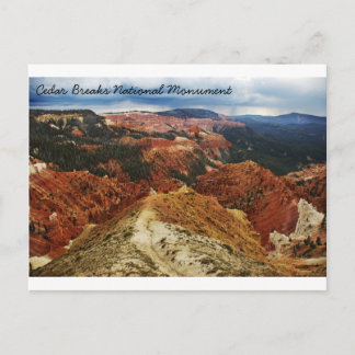 Cedar Breaks Nationaldenkmal Postkarte