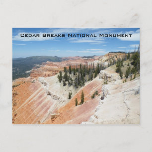 Cedar Breaks Nationaldenkmal Postkarte