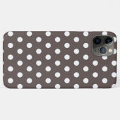 Cedar Brown Polka Dot Case-Mate iPhone Case (Rückseite (Horizontal))