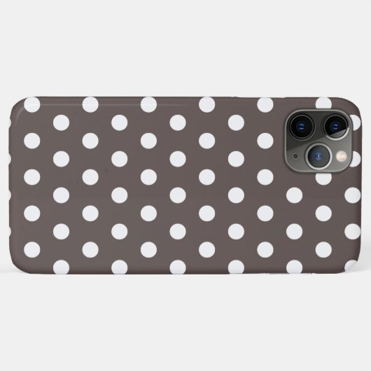 Cedar Brown Polka Dot Case-Mate iPhone Case (Rückseite (Horizontal))