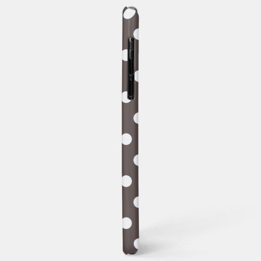 Cedar Brown Polka Dot Case-Mate iPhone Case (Hinten/Links)