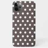 Cedar Brown Polka Dot Case-Mate iPhone Case (Rückseite)