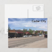 Cedar City Postkarte (Vorne/Hinten)
