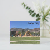 Cedar City Postkarte (Stehend Vorderseite)