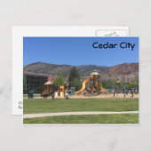 Cedar City Postkarte (Vorne/Hinten)